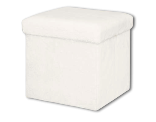 Pouf pliant Ezzio blanc
