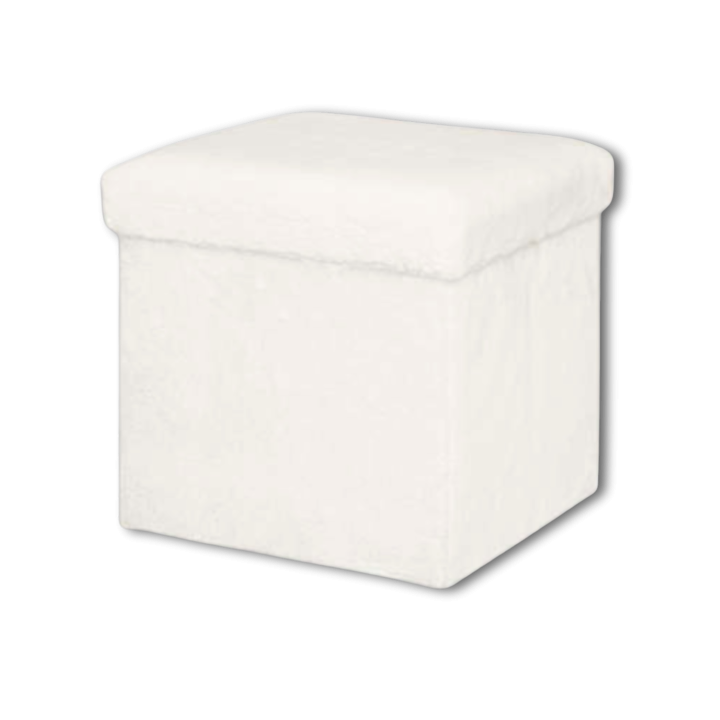 Pouf pliant Ezzio blanc