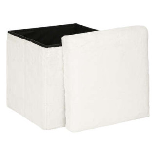 Pouf pliant Ezzio blanc