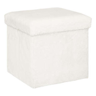 Pouf pliant Ezzio blanc