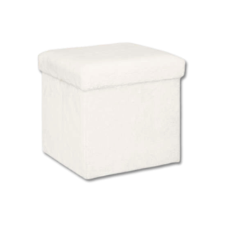 Pouf pliant Ezzio blanc