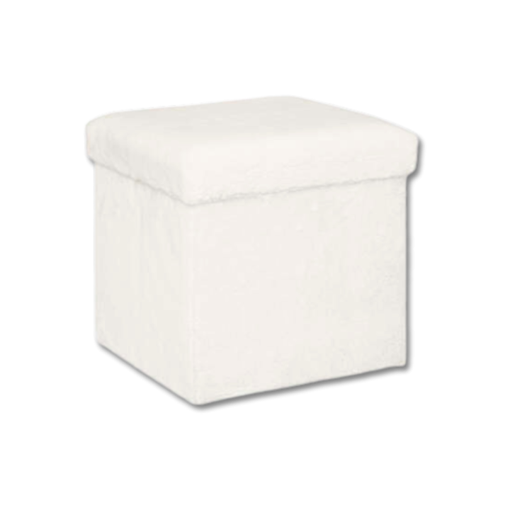 Pouf pliant Ezzio blanc