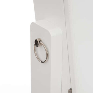 Armoire miroir à bijoux Kristin blanc