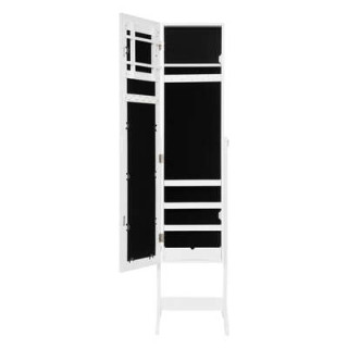 Armoire miroir à bijoux Kristin blanc