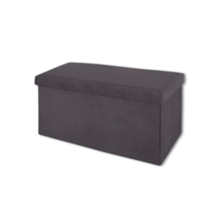 Pouf pliant 156911C gris foncé