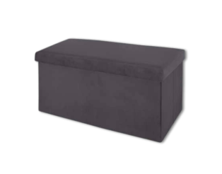 Pouf pliant 156911C gris foncé
