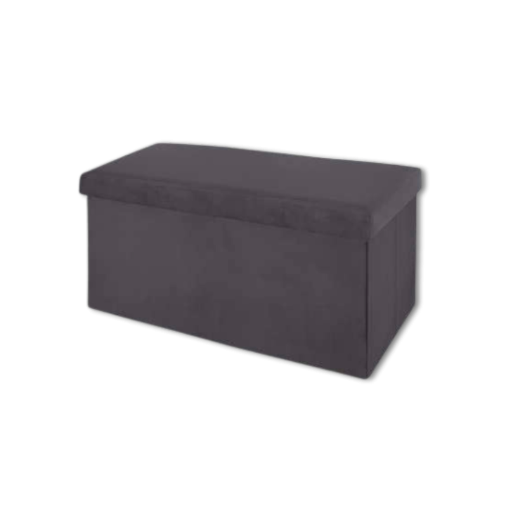 Pouf pliant 156911C gris foncé