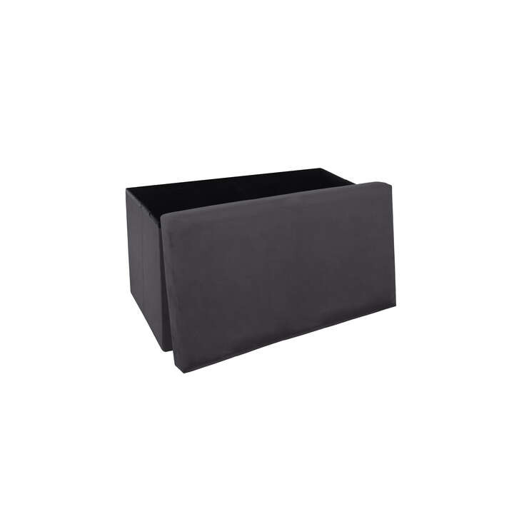 Pouf pliant 156911C gris foncé