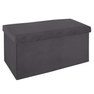 Pouf pliant 156911C gris foncé