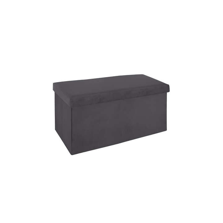 Pouf pliant 156911C gris foncé