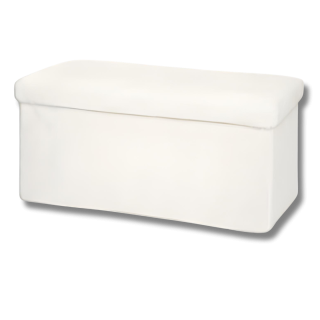 Pouf pliant Ezzio blanc