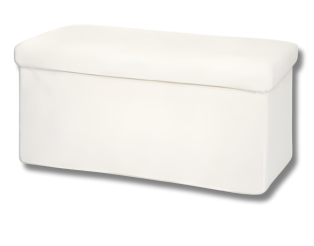 Pouf pliant Ezzio blanc