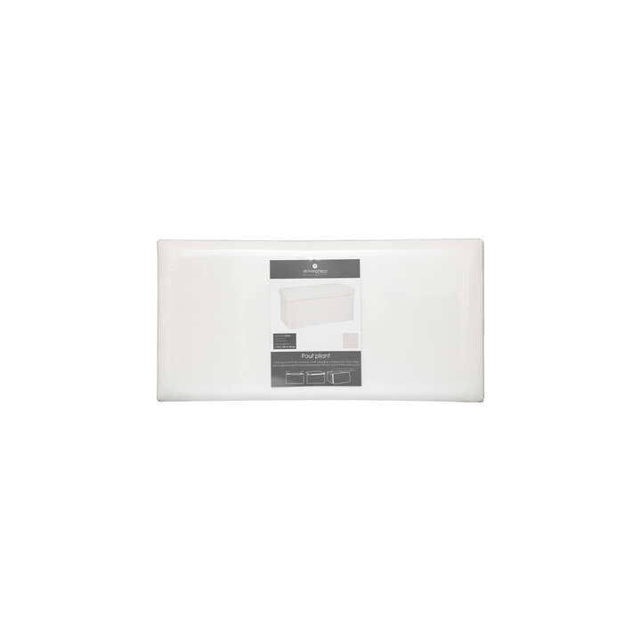 Pouf pliant Ezzio blanc