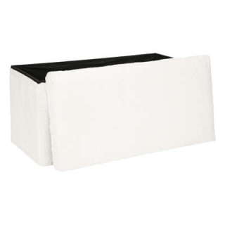 Pouf pliant Ezzio blanc