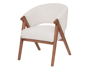Fauteuil Amza blanc