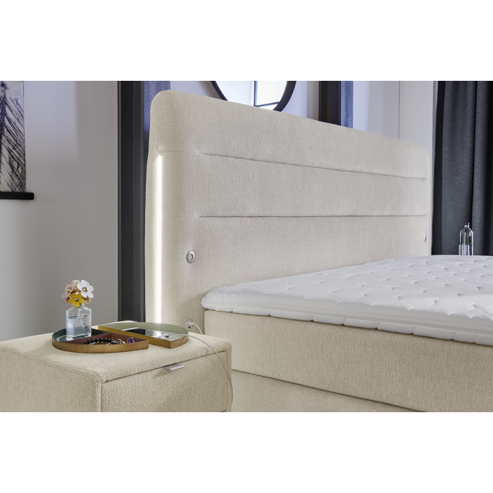 Lit Boxspring Anthracite LIVIA 180 x 200 cm