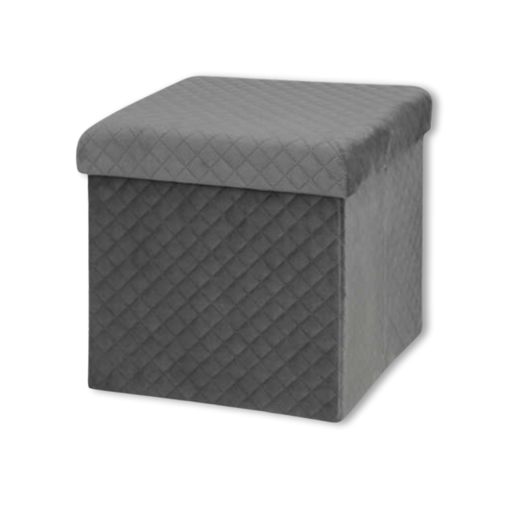 Pouf pliant 167845E gris