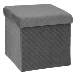 Pouf pliant 167845E gris