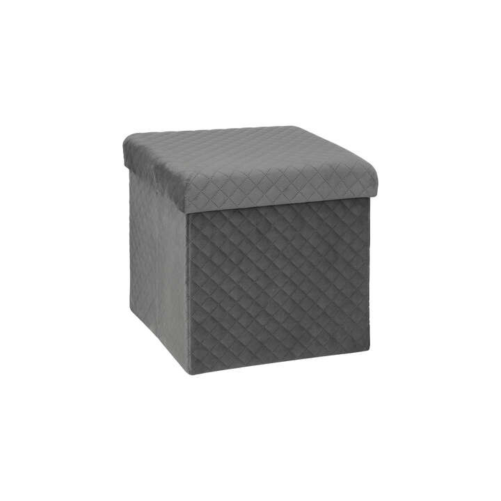 Pouf pliant 167845E gris
