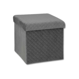Pouf pliant 167845E gris