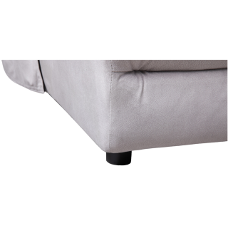Salon d'angle droit Ruby gris