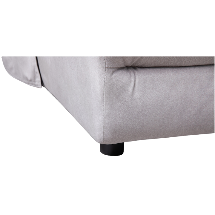 Salon d'angle droit Ruby gris