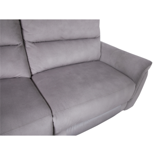 Salon d'angle droit Ruby gris