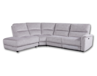 Salon d'angle gauche Ruby gris