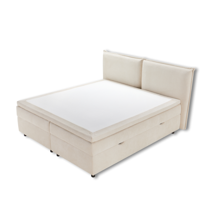 Lit coffre 160x200 Oliver blanc