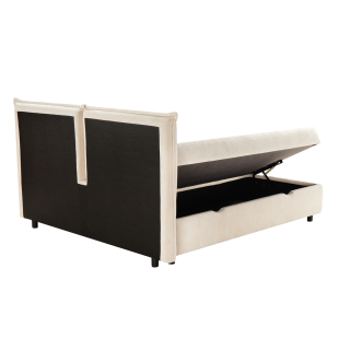 Lit coffre 160x200 Oliver blanc