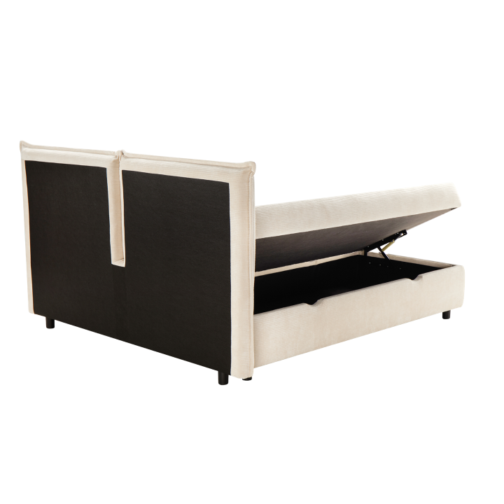 Lit coffre 160x200 Oliver blanc