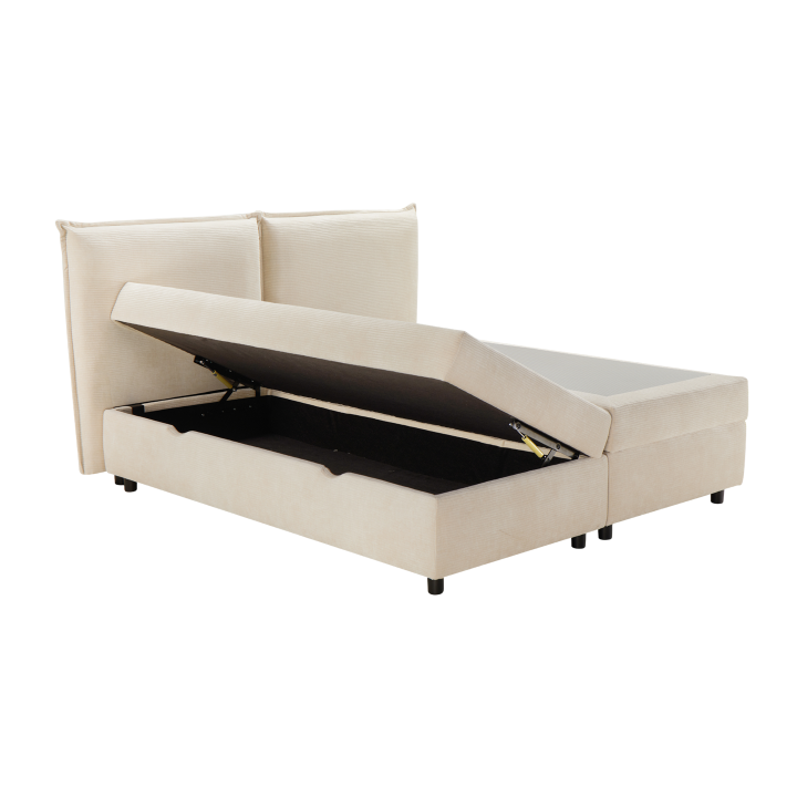 Lit coffre 160x200 Oliver blanc