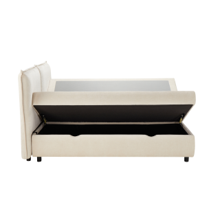 Lit coffre 160x200 Oliver blanc