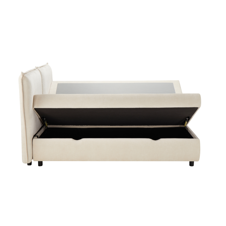 Lit coffre 160x200 Oliver blanc