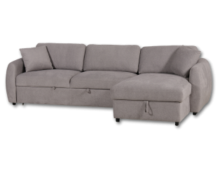 Salon d'anlge droit convertible Whisper gris clair