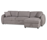 Salon d'anlge droit convertible Whisper gris clair