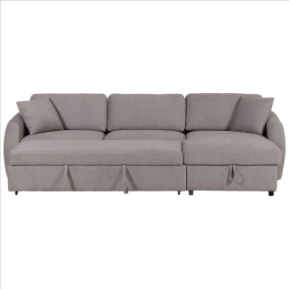 Salon d'anlge droit convertible Whisper gris clair