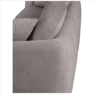 Salon d'anlge droit convertible Whisper gris clair