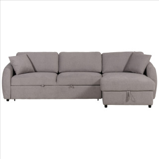 Salon d'anlge droit convertible Whisper gris clair