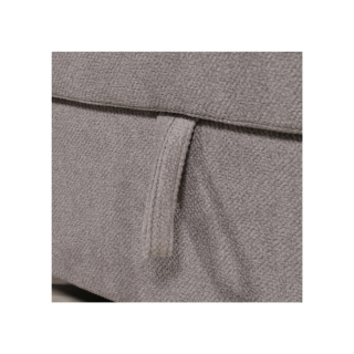 Salon d'angle gauche convertible Whisper gris clair