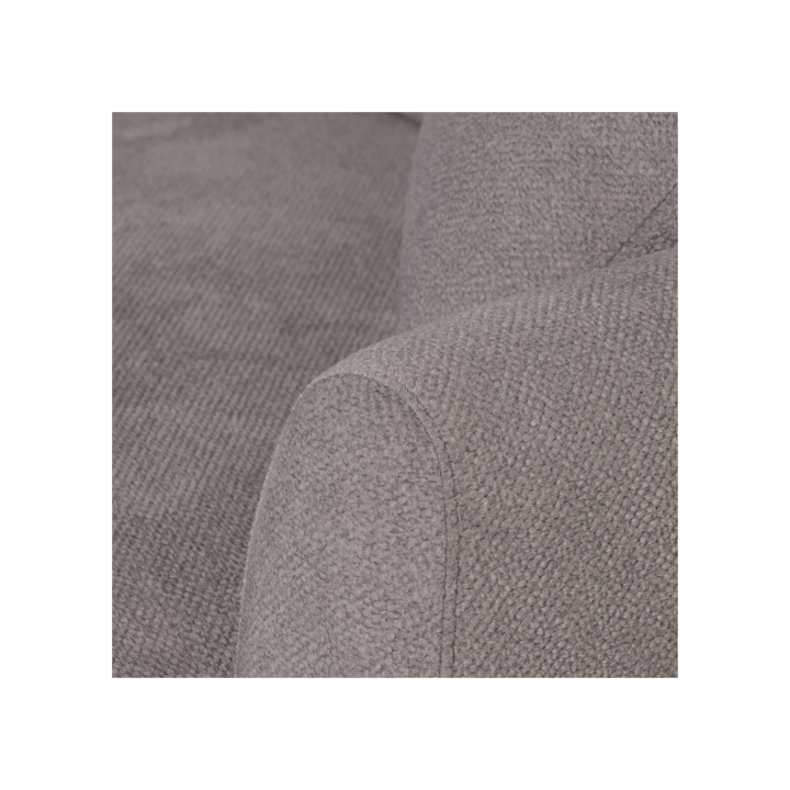 Salon d'angle gauche convertible Whisper gris clair