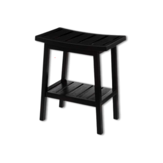 Tabouret en bambou noir - 174605A