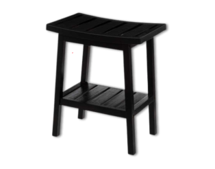 Tabouret en bambou noir - 174605A