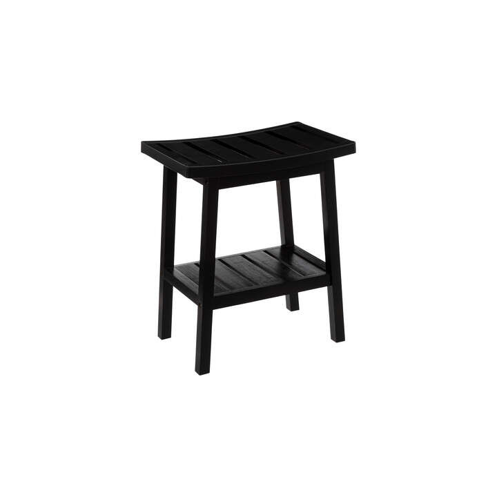 Tabouret en bambou noir - 174605A