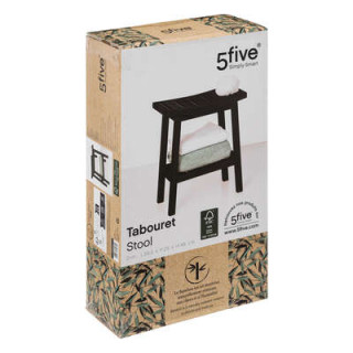 Tabouret en bambou noir - 174605A