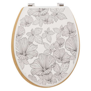 Abattant WC blackflora