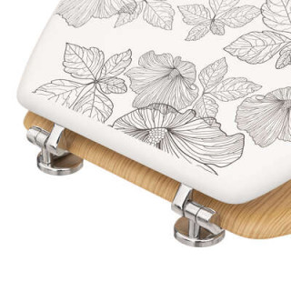 Abattant WC blackflora
