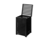 Panier à linge Sicela 65L bambou noir