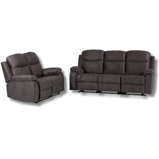 Salon 3 + 2 places Chicago marron