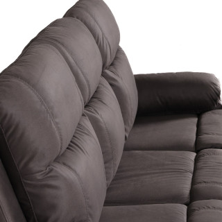 Salon 3 + 2 places Chicago marron